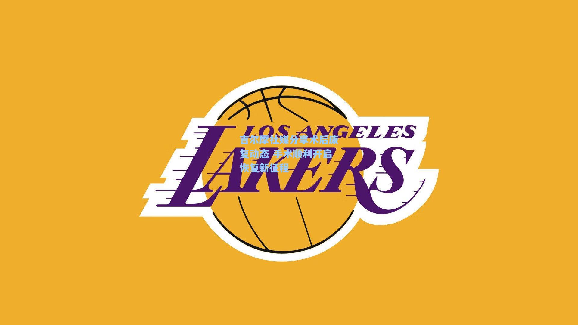 吉尔摩社媒分享术后康复动态 手术顺利开启恢复新征程